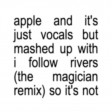 apple - charlykke li the magician remix (Charli XCX  / Lykke Li / The Magician)