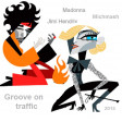 Groove on traffic ( Jimi Hendrix vs Madonna )