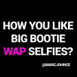 Marc Johnce - How You Like Big Bootie WAP Selfies (Video Edit)